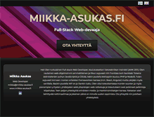 Tablet Screenshot of miikka-asukas.fi